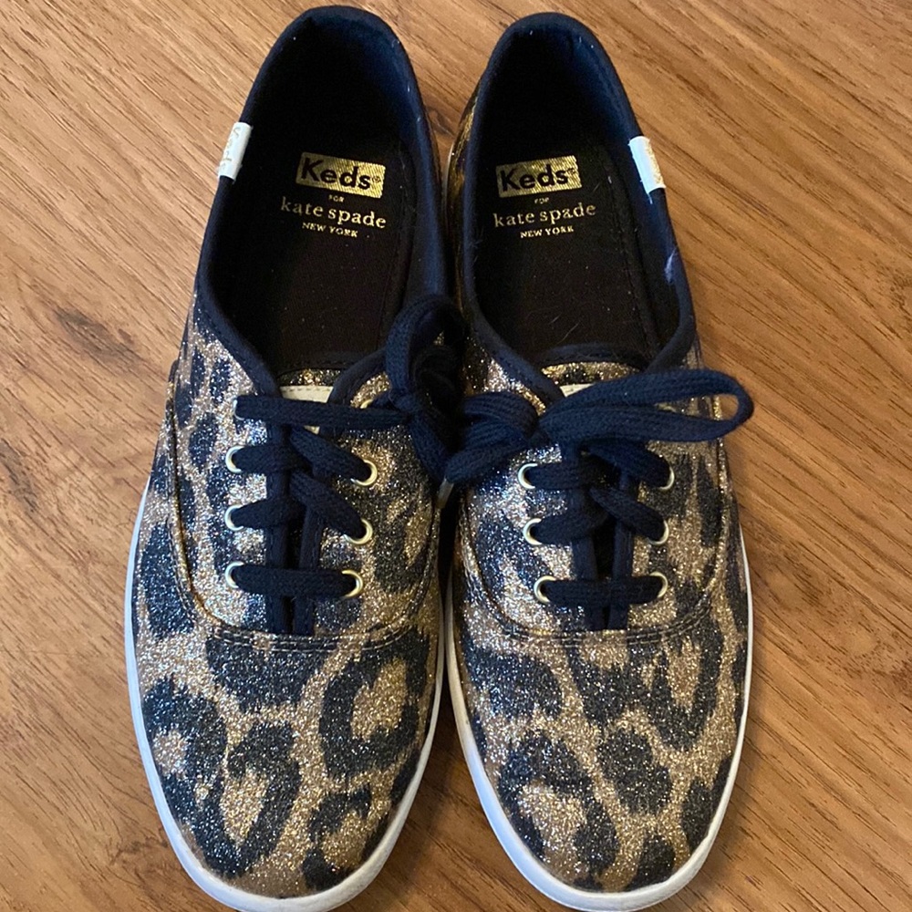 Keds x kate spade New York Glitter Leopard sneaker